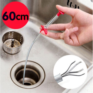  Flexible Drain Snake Cleaner (60cm) - Hair Clog Remover for Sink & Shower 